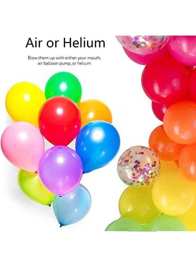 Queens 100 Pack 12 Inch Balloons Latex Balloons Color Party Balloons For Birthday Party, EID Festival Decorations - Image 5